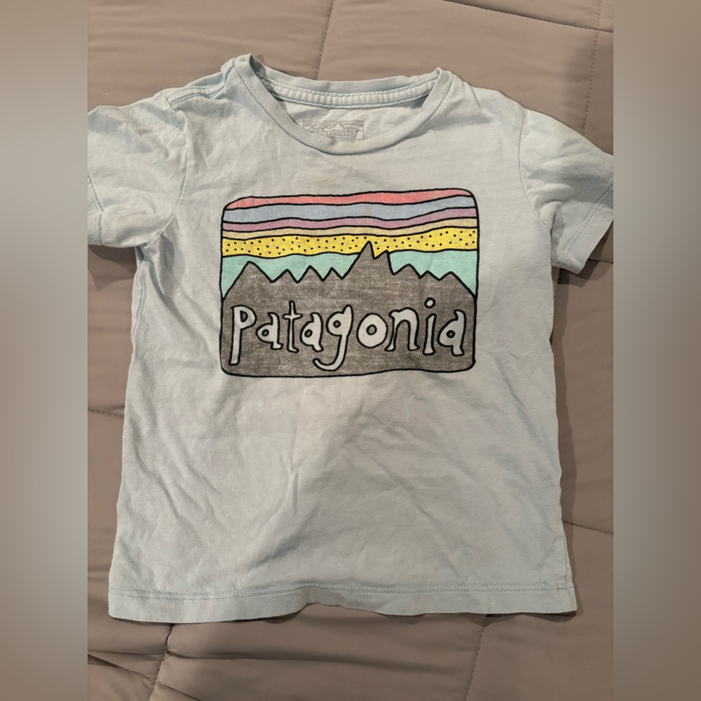 Patagonia Kids' Light Blue Graphic Tee - 3T